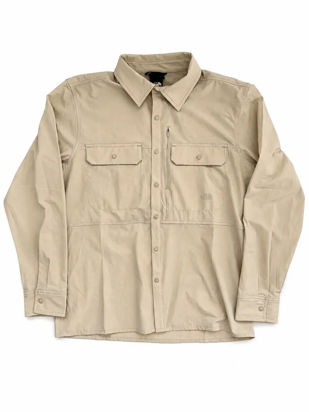 The North Face Sniktau L/S Sun Shirt Men’s Medium Gravel Beige Hiking Outdoor